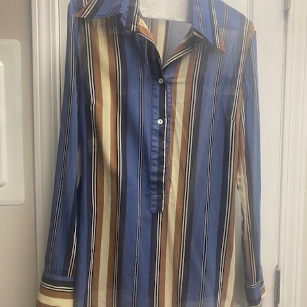 Vintage Dolce & Gabbana women's striped shirt